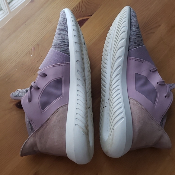 ADIDAS tubular purple sneakers tennis shoes - Picture 5 of 10
